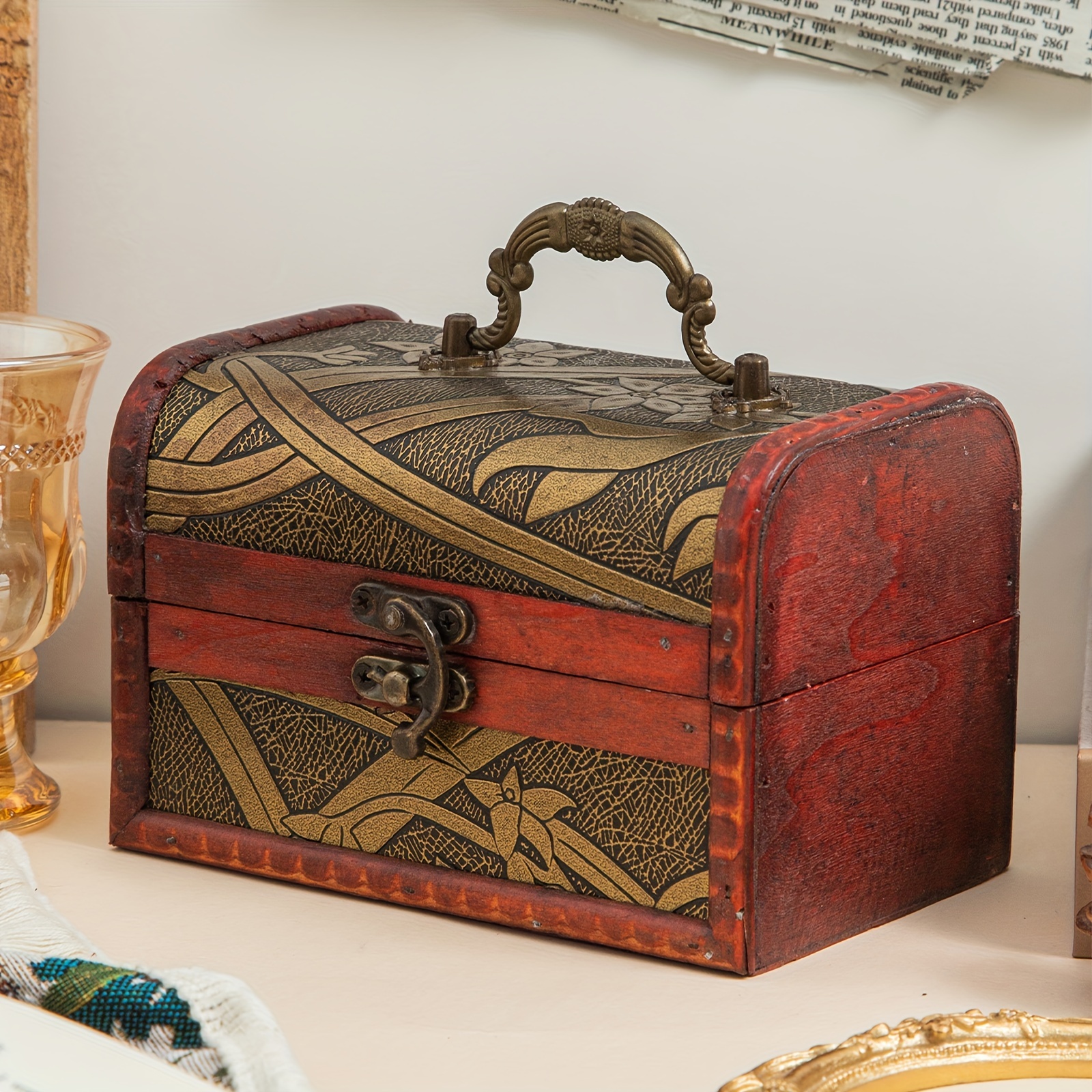 High-end Jewelry Storage Box, Portable Large Capacity